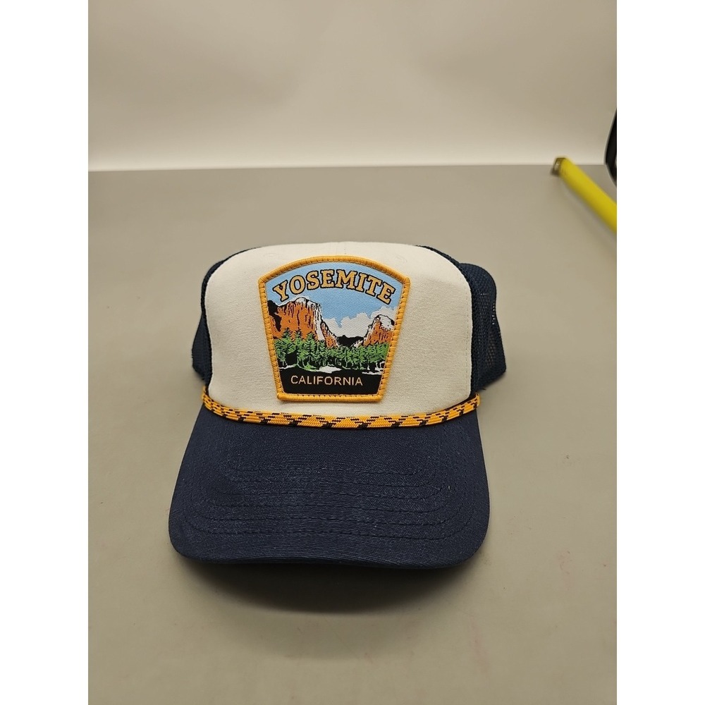 Yosemite National‎ Park California Mens OSFA SnapBack Mesh Trucker Rope Dad Hat